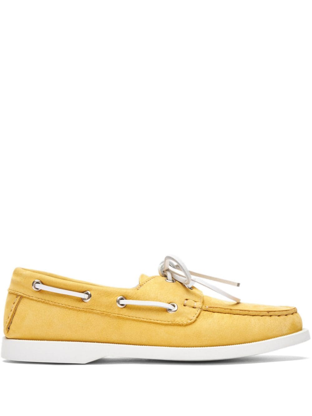 Scarosso Oprah leather boat shoes - Yellow von Scarosso