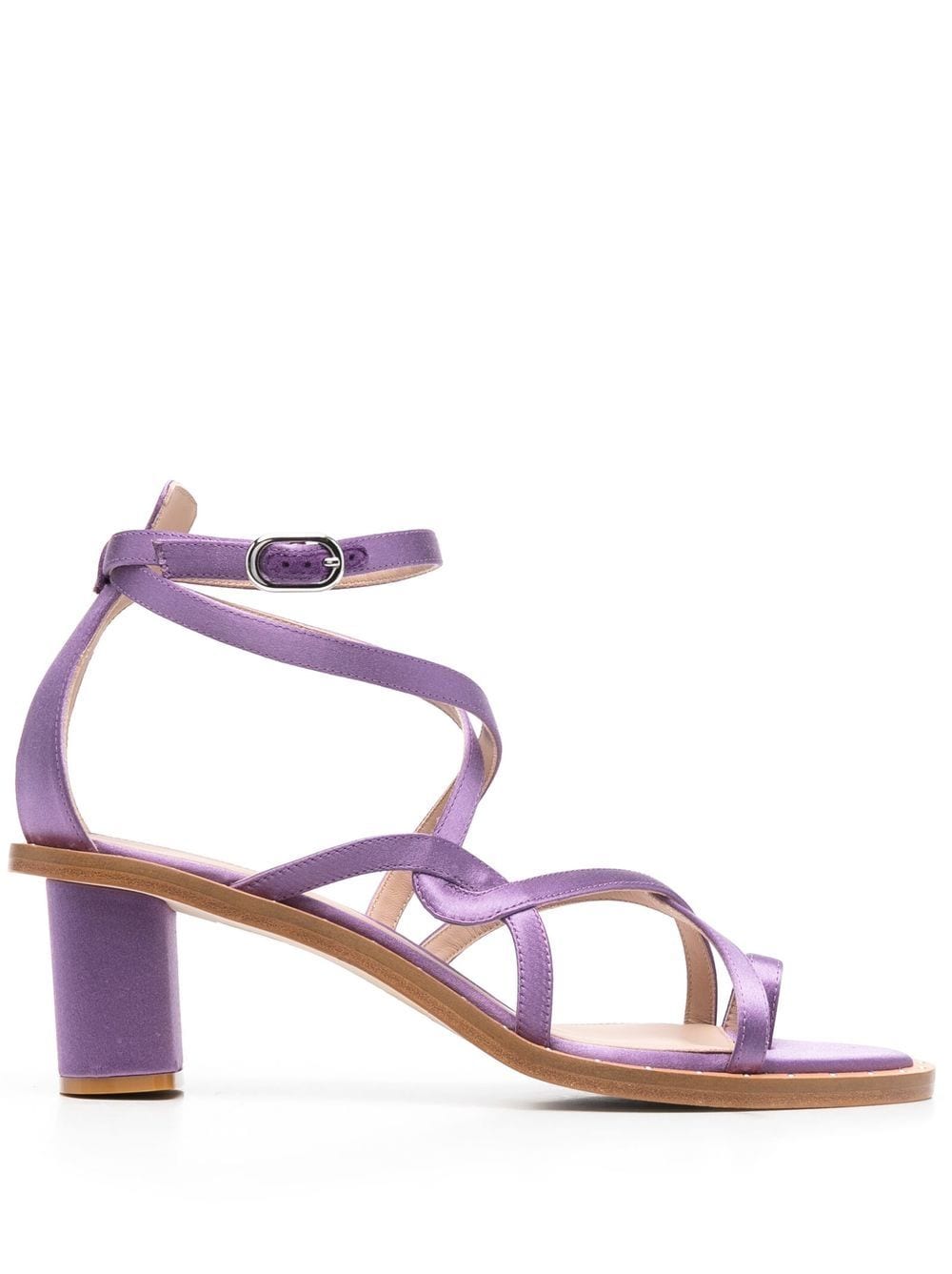 Scarosso Patty scrappy silk sandals - Purple von Scarosso