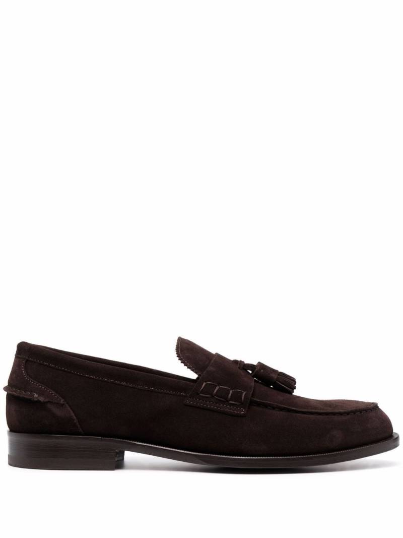 Scarosso Ralph tassel-embellished suede loafers - Brown von Scarosso