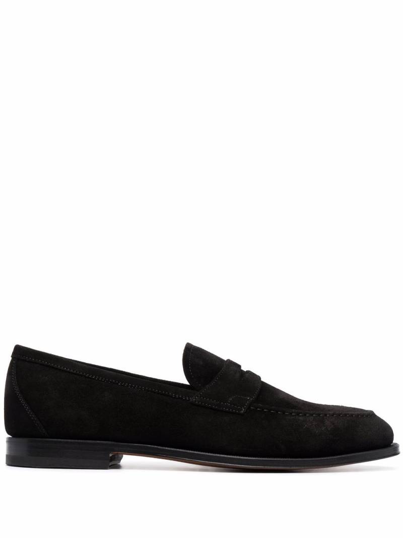 Scarosso Stefano suede penny loafers - Black von Scarosso