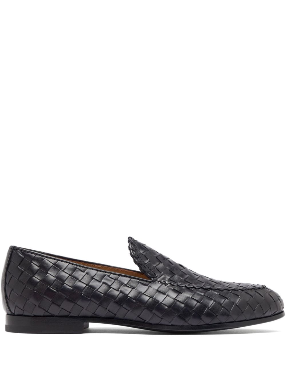 Scarosso Vittorio interwoven leather loafers - Black von Scarosso