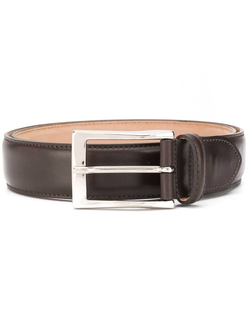 Scarosso classic square buckle belt - Brown von Scarosso