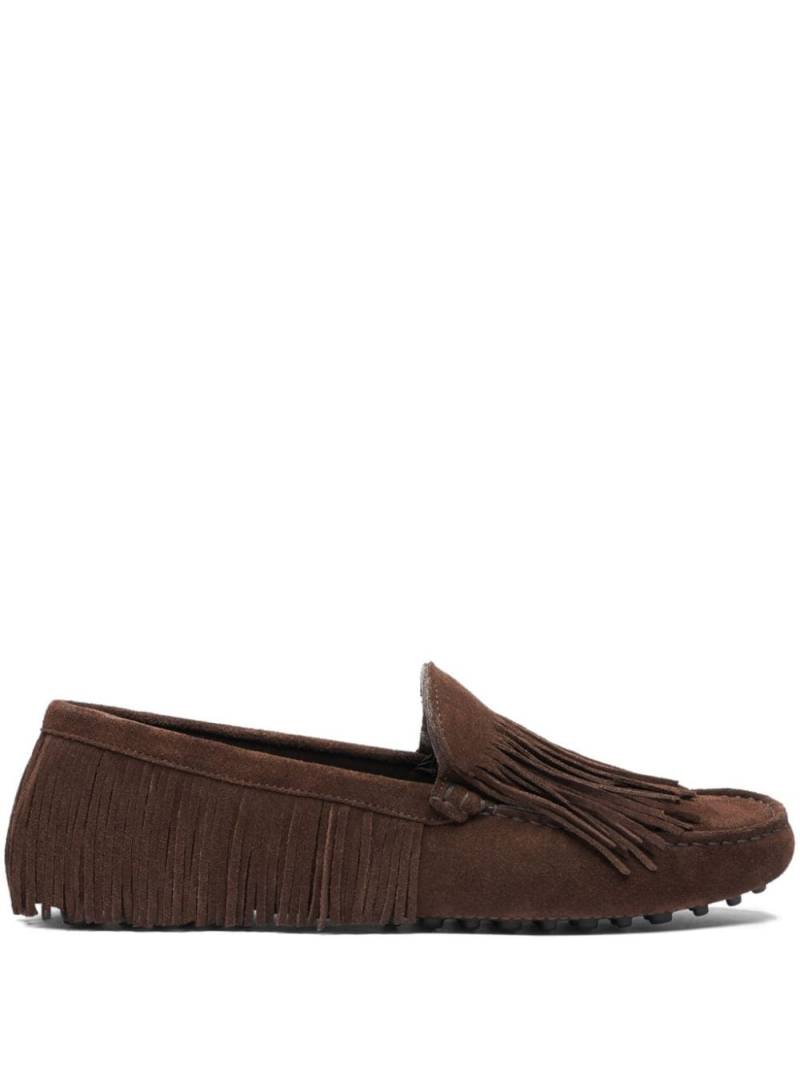 Scarosso fringed suede loafers - Brown von Scarosso