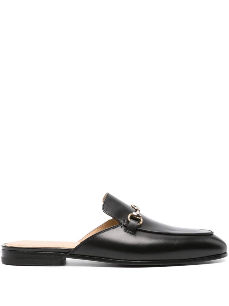 Scarosso horsebit-detail leather slippers - Black von Scarosso