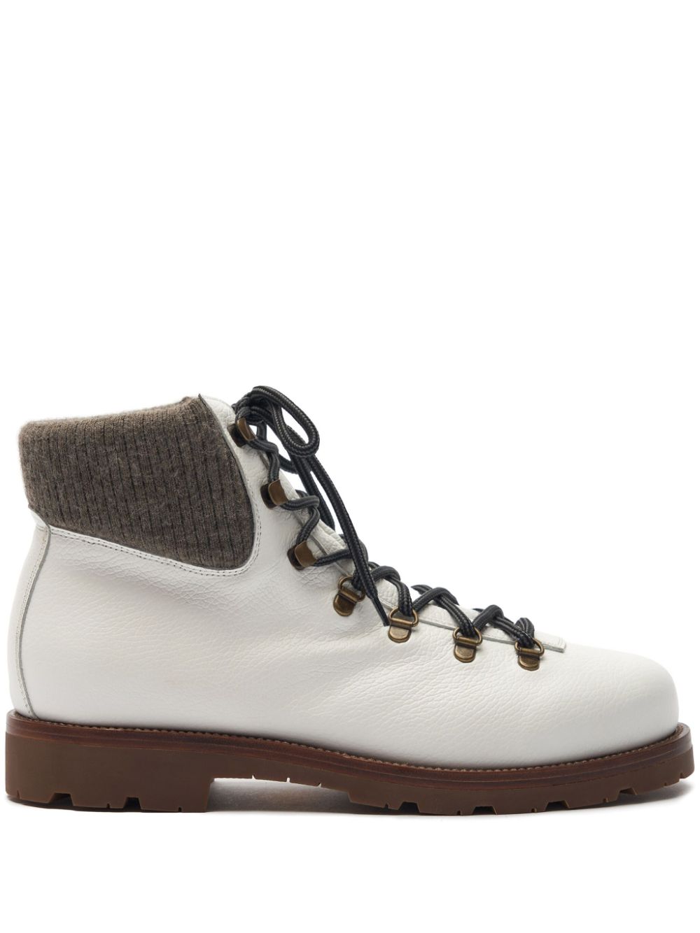 Scarosso lace-up leather boots - White von Scarosso