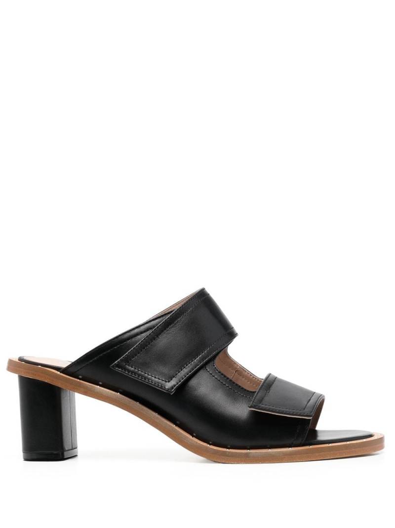 Scarosso leather cut-out mules - Black von Scarosso