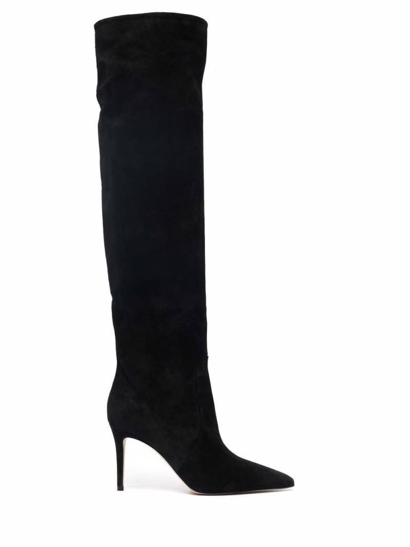 Scarosso x Brian Atwood Carra suede boots - Black von Scarosso