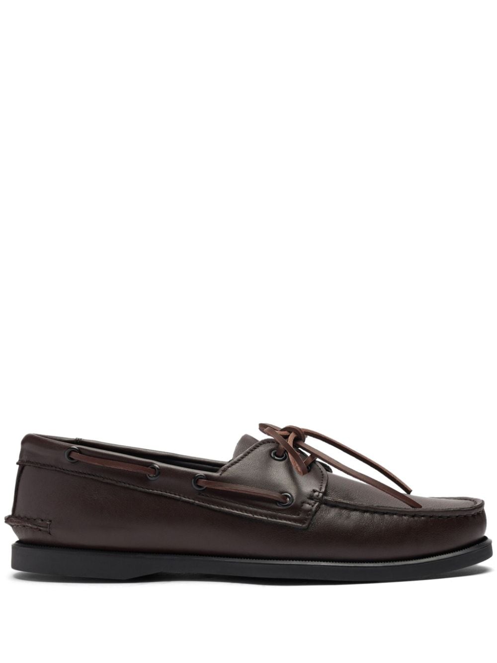 Scarosso smooth-leather boat shoes - Brown von Scarosso