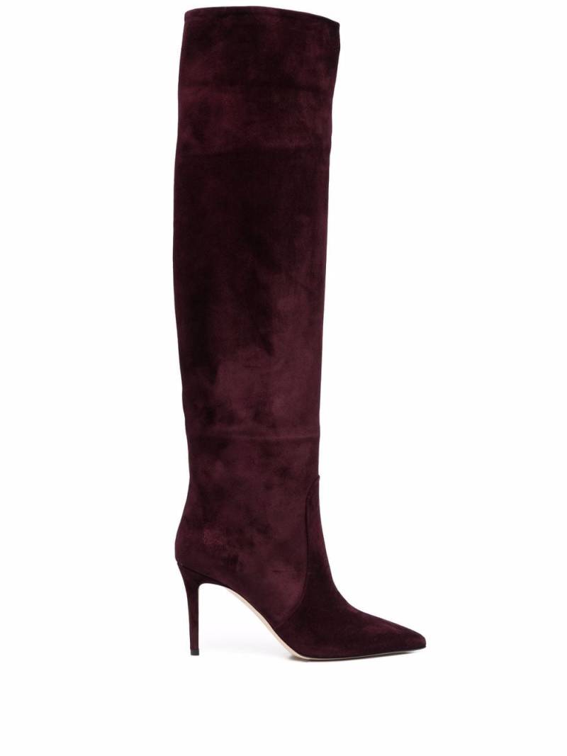 Scarosso x Brian Atwood Carra suede boots - Red von Scarosso