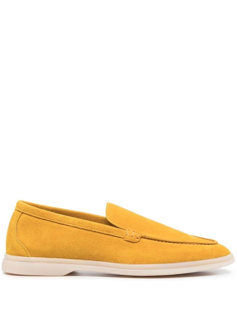 Scarosso suede slip-on loafers - Yellow von Scarosso