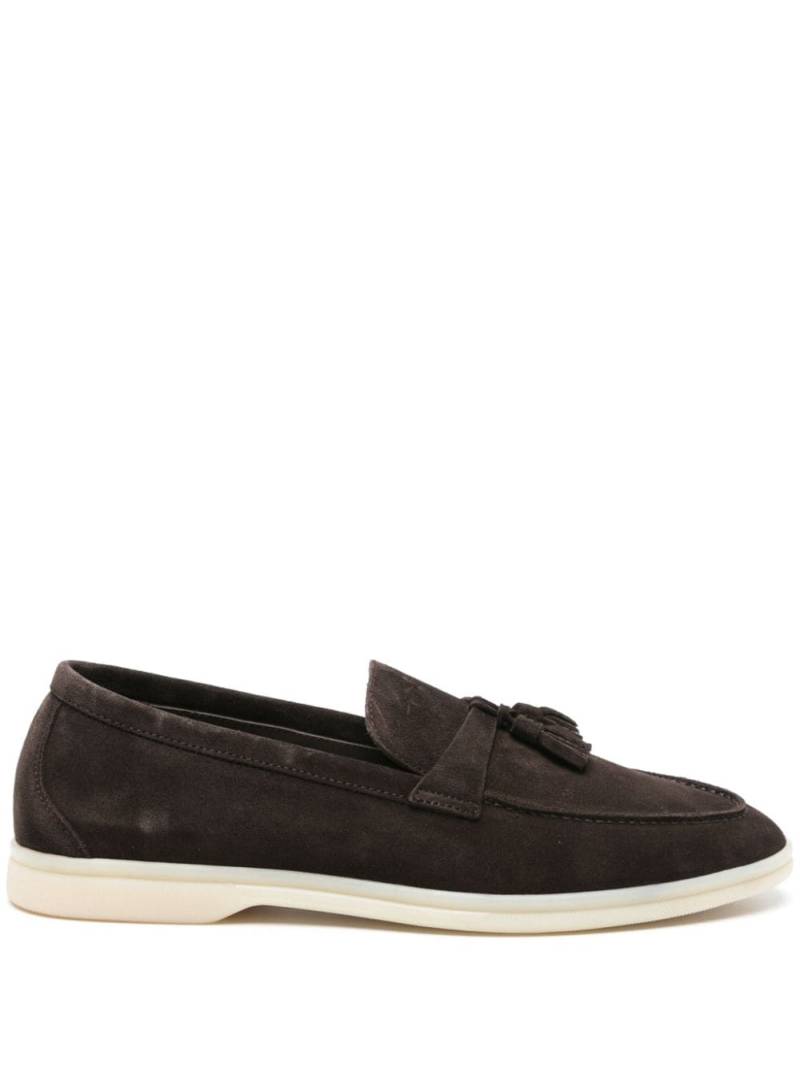 Scarosso tassel-detail suede loafers - Brown von Scarosso