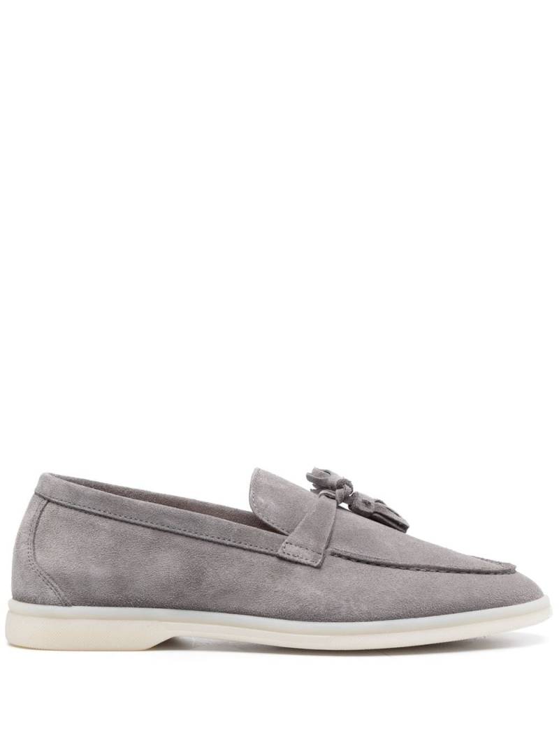 Scarosso tassel-detail suede loafers - Grey von Scarosso