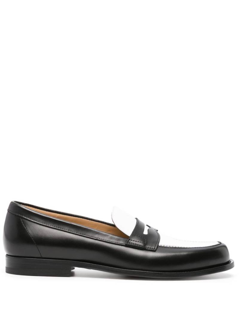 Scarosso two-tone leather loafers - Black von Scarosso