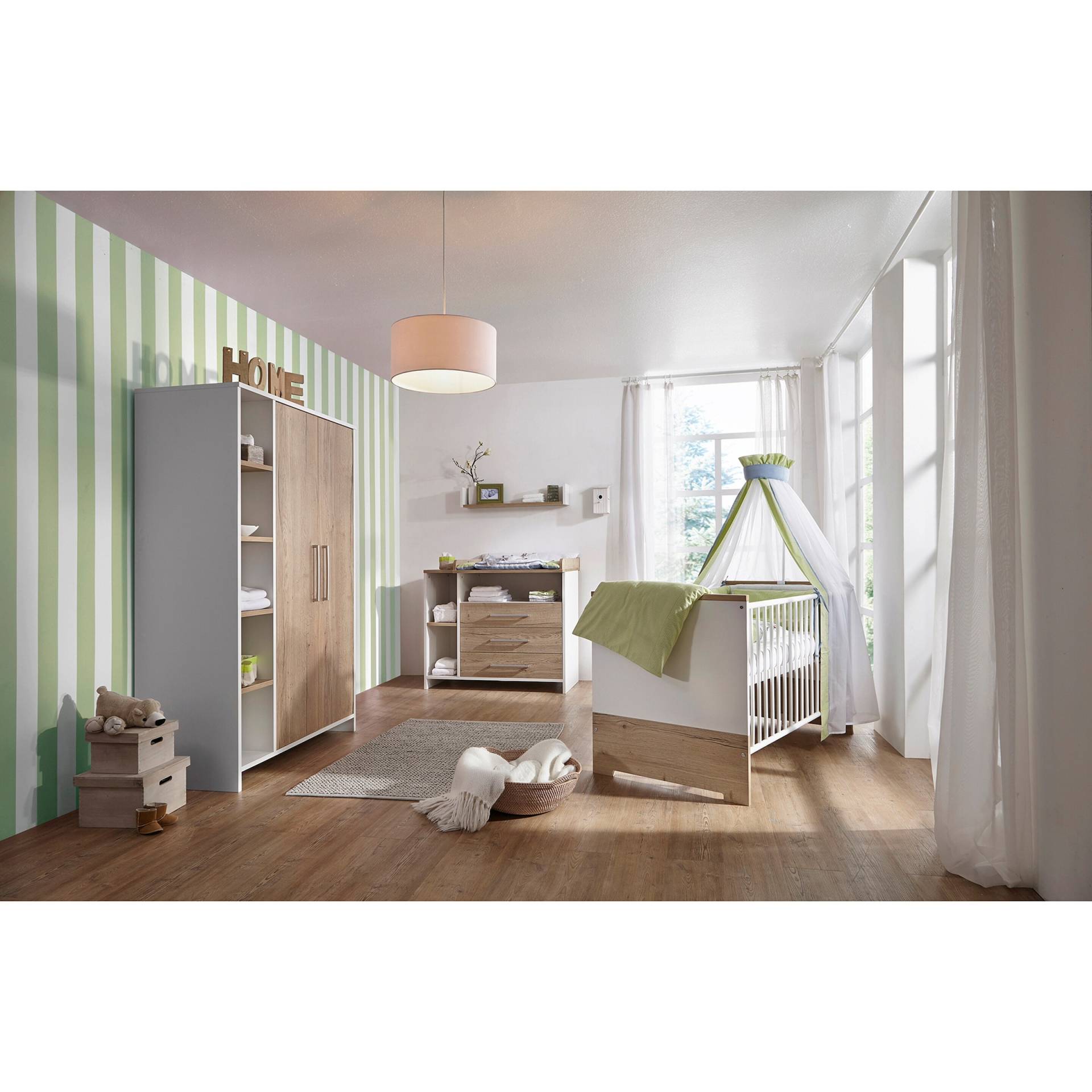 3-tlg. Babyzimmer Eco Plus mit 2-türigem Kleiderschrank 3-tlg. Babyzimmer Eco Plus mit 2-türigem Kleiderschrank von Schardt