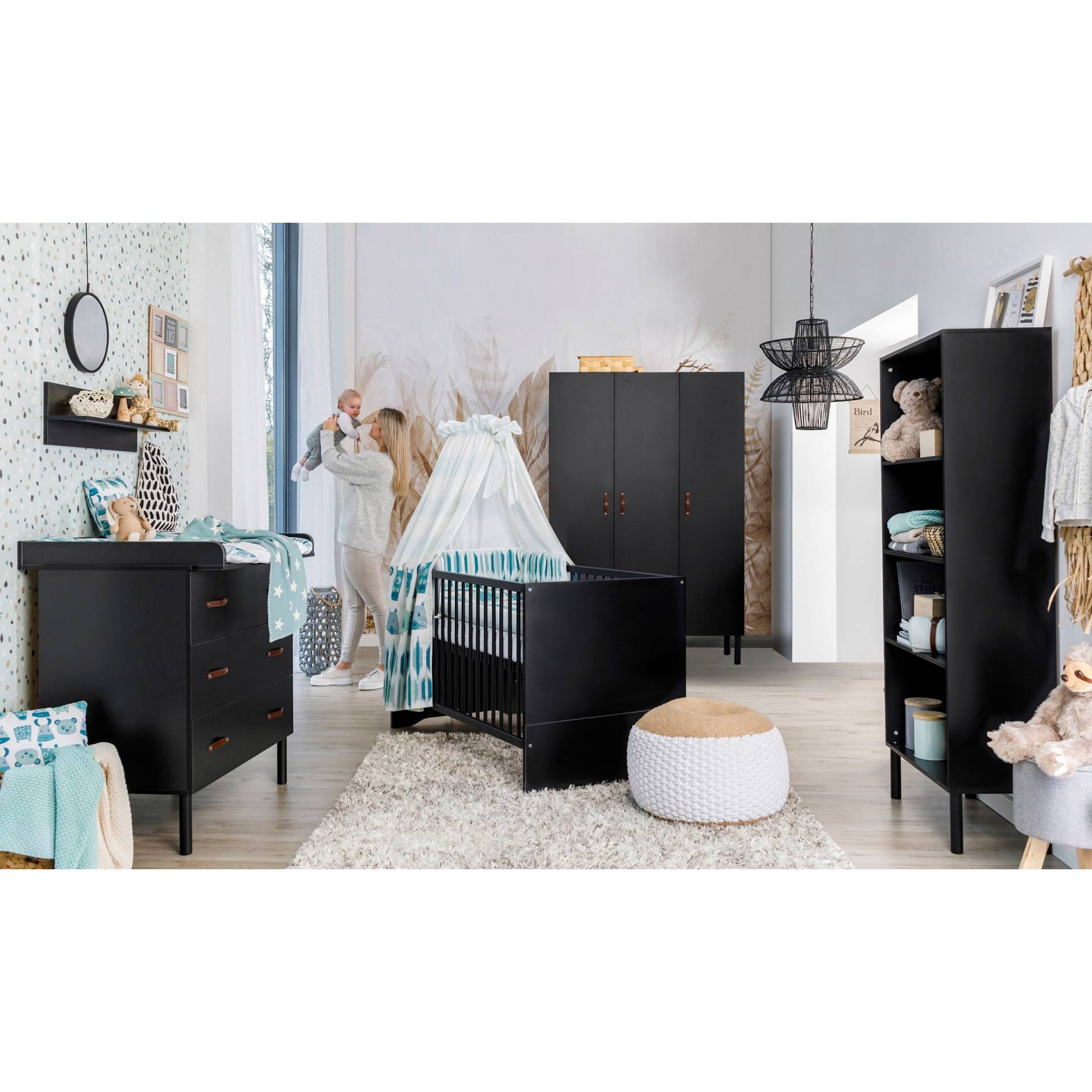 3-tlg. Babyzimmer Melody mit 3-türigem Kleiderschrank von Schardt