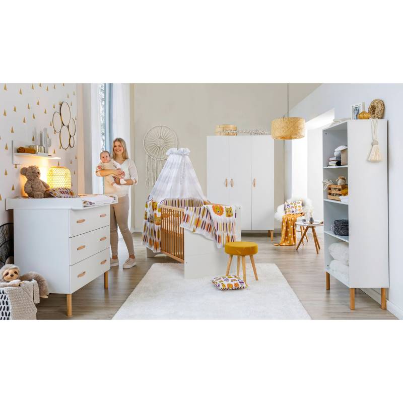 3-tlg. Babyzimmer Melody mit 3-türigem Kleiderschrank von Schardt