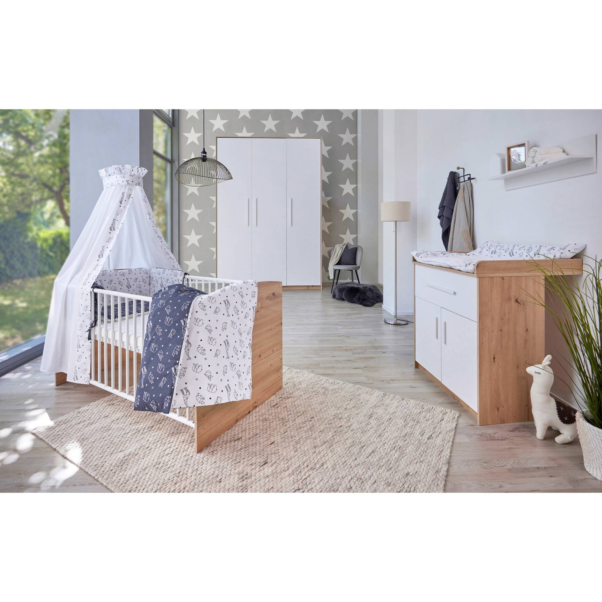 3-tlg. Babyzimmer Pepe mit 3-türigem Kleiderschrank von Schardt