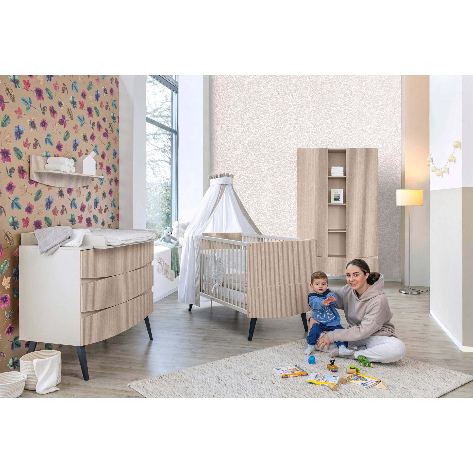 3-tlg. Babyzimmer Smile mit 2-türigem Kleiderschrank von Schardt