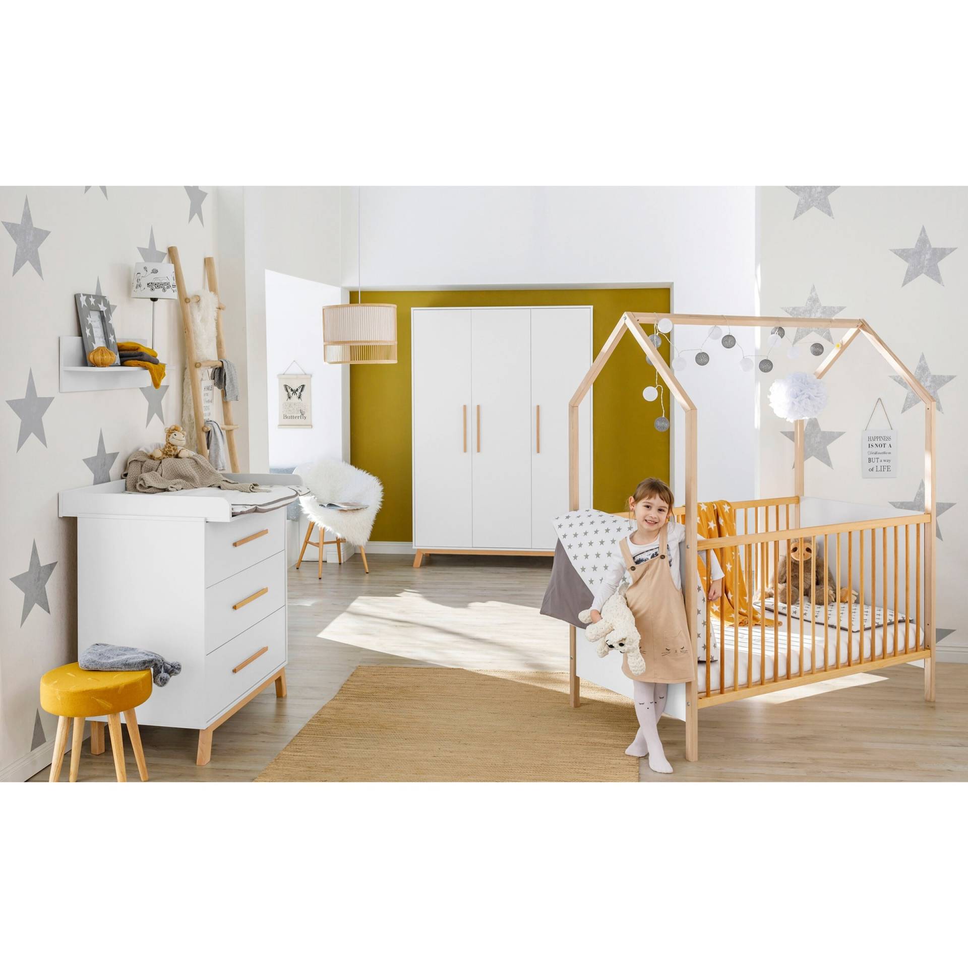 3-tlg. Babyzimmer Venice mit Babybett Haus von Schardt