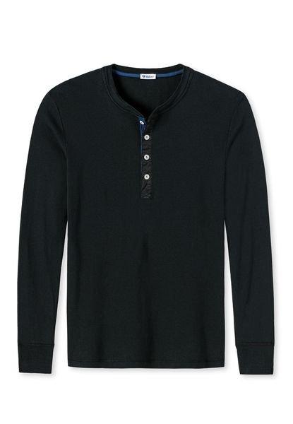 Schiesser Revival - Longsleeve  Bequem sitzend, für Herren, Schwarz, Größe M von Schiesser Revival