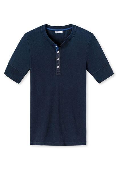 Schiesser Revival - T-Shirt  Bequem sitzend, für Herren, Blau, Größe M von Schiesser Revival