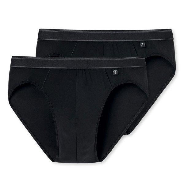 2er Pack Nachtschwärmer - Slip Unterhose Herren Schwarz XXL von Schiesser