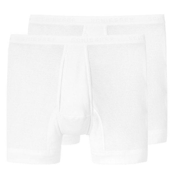 2er Pack Original Classics Feinripp - Unterhose Kurz Herren Weiss XL von Schiesser