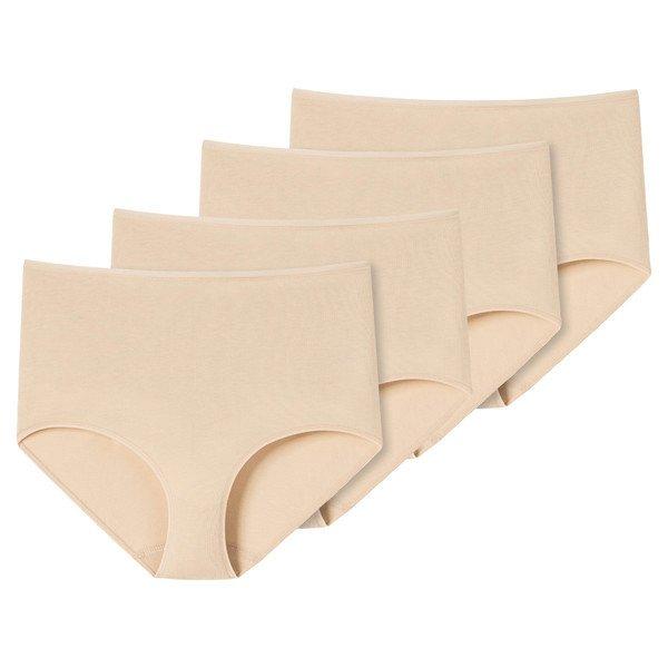 Schiesser - 4er Pack 95/5 Organic Cotton Maxi-Slip, für Damen, Beige, Größe 5XL von Schiesser