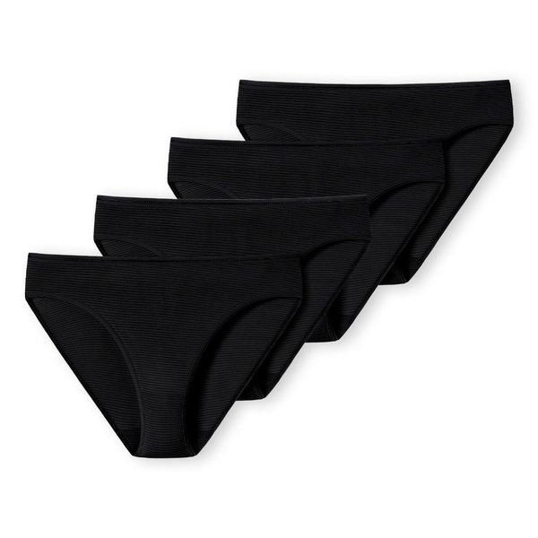 Schiesser - 4er Pack Modal Essentials Tai Slip, für Damen, Schwarz, Größe XL von Schiesser