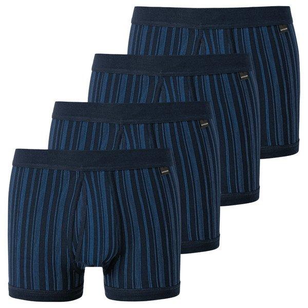 4er Pack Original Classics Feinripp - Unterhose Kurz Mit Eingriff Herren Marine XL von Schiesser