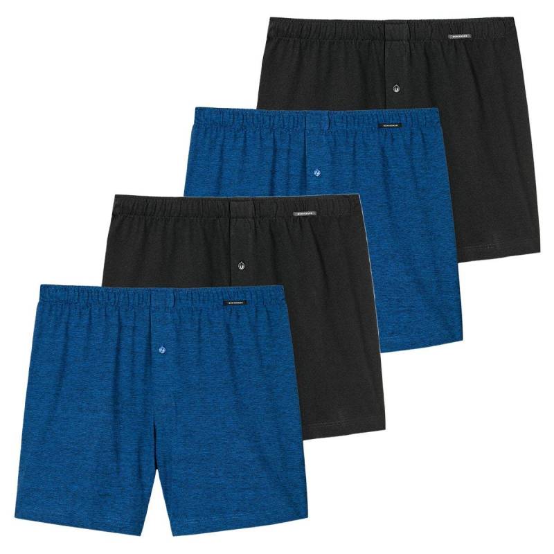 4er Pack Singel-jersey - Boxershorts Herren Multicolor L von Schiesser