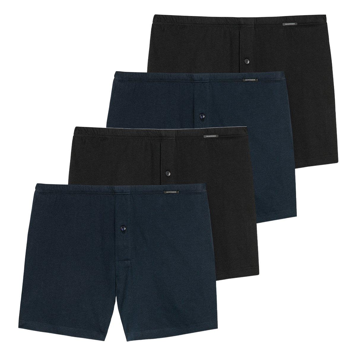 4er Pack Singel-jersey - Boxershorts Herren Multicolor L von Schiesser