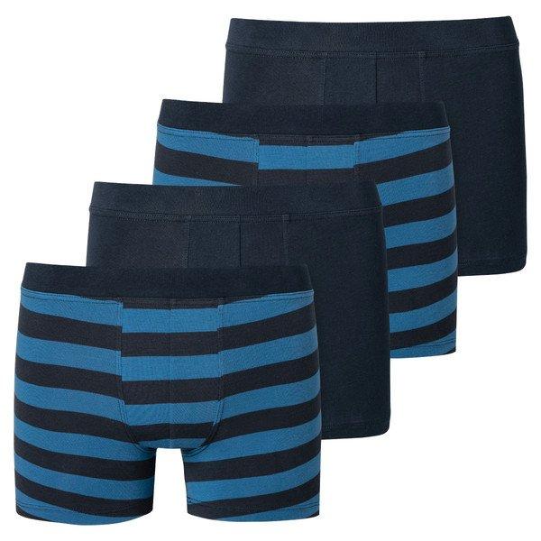 4er Pack Teens Boys 955 Organic Cotton - Retro-short Pant Jungen Blau 164 von Schiesser