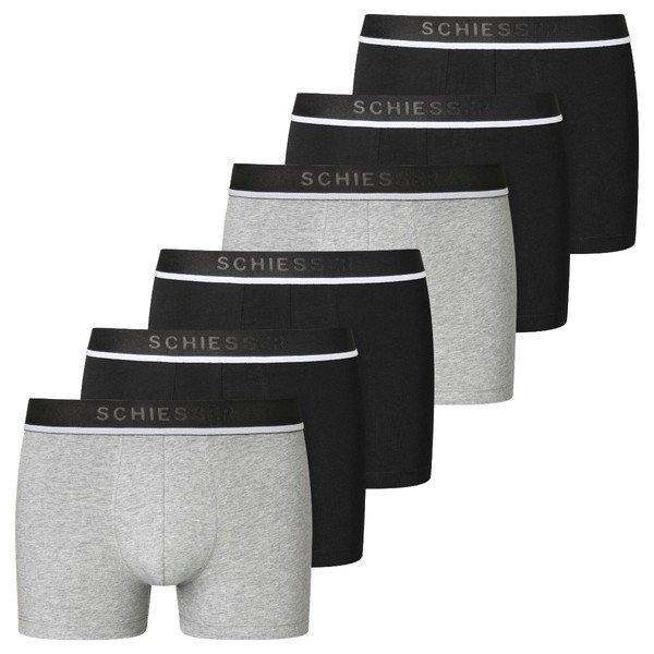 6er Pack - 955 - Organic Cotton - Shorts Pants Herren Schwarz XXL von Schiesser