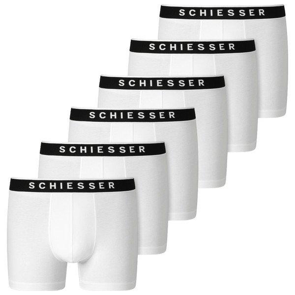 6er Pack - 955 - Organic Cotton - Shorts Pants Herren Weiss L von Schiesser