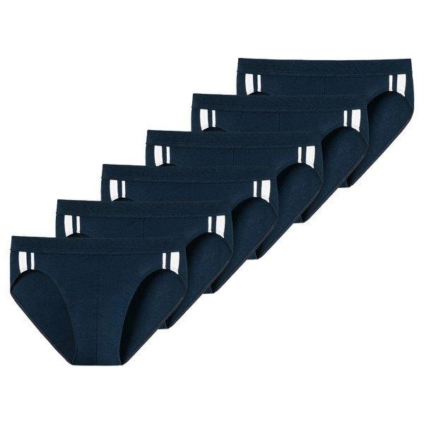 Schiesser - 6er Pack 95/5 Stretch Organic Cotton Rio-Slip / Unterhosen, für Herren, Marine, Größe XL von Schiesser