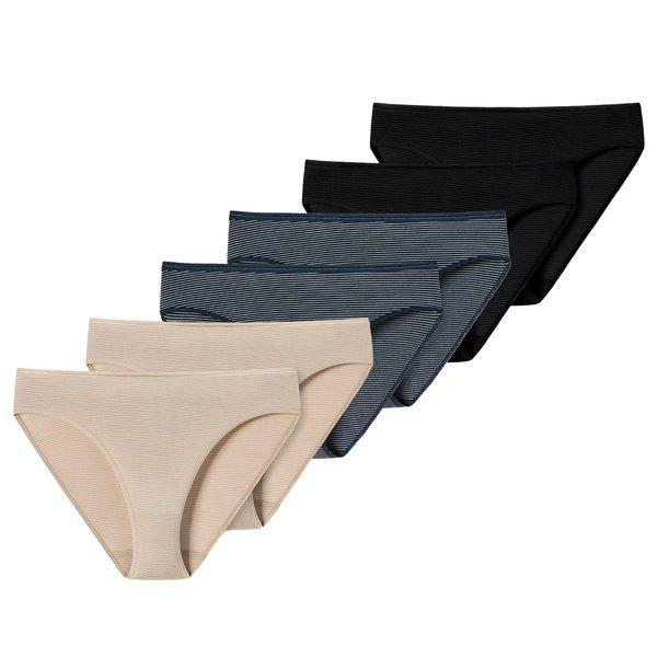 Schiesser - 6er Pack Modal Essentials Midi Slip, für Damen, Multicolor, Größe L von Schiesser