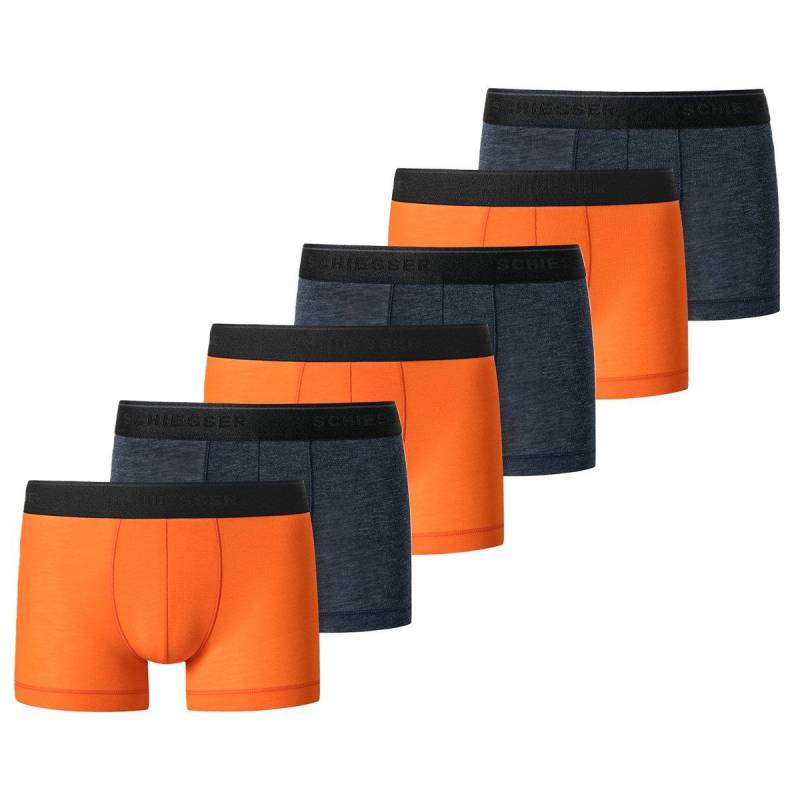 6er Pack Personal Fit - Retro Short Pant Jungen Orange 140 von Schiesser