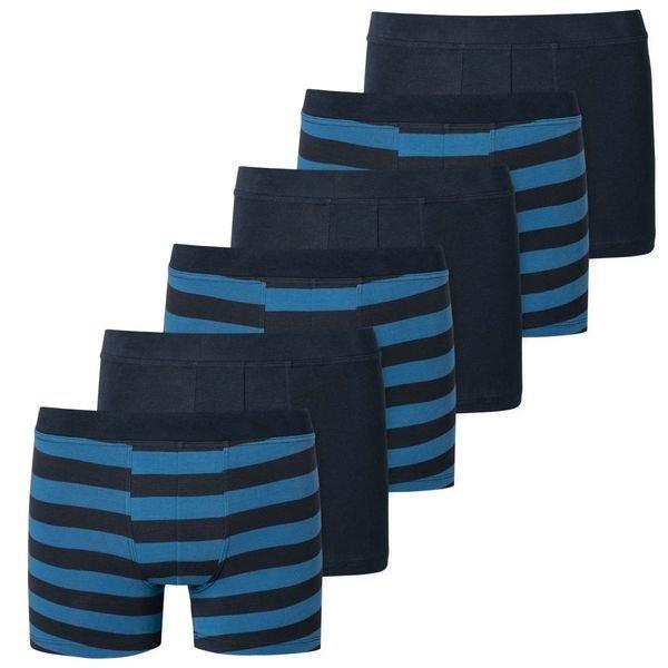 6er Pack Teens Boys 955 Organic Cotton - Shorts Pants Jungen Blau 164 von Schiesser