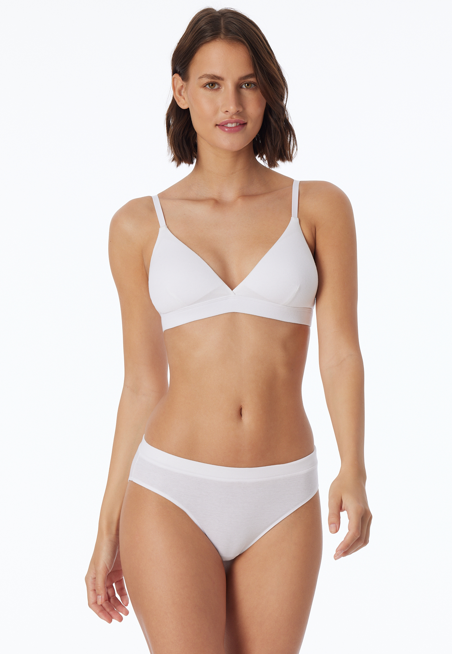 Soft-BH Doppelripp herausnehmbare Pads weiss - Pure Rib 85A Soft-BH Doppelripp herausnehmbare Pads weiss - Pure Rib 85A von Schiesser