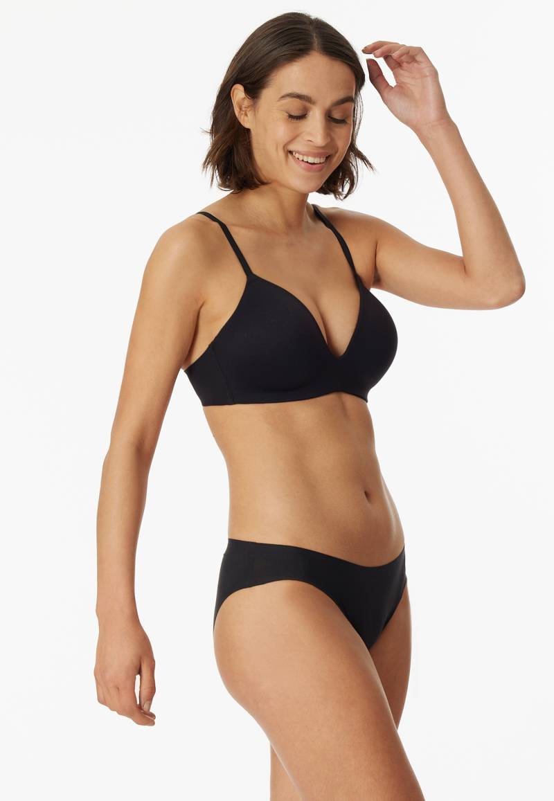 BH ohne Bügel gepadded schwarz - Invisible Soft 85A von Schiesser