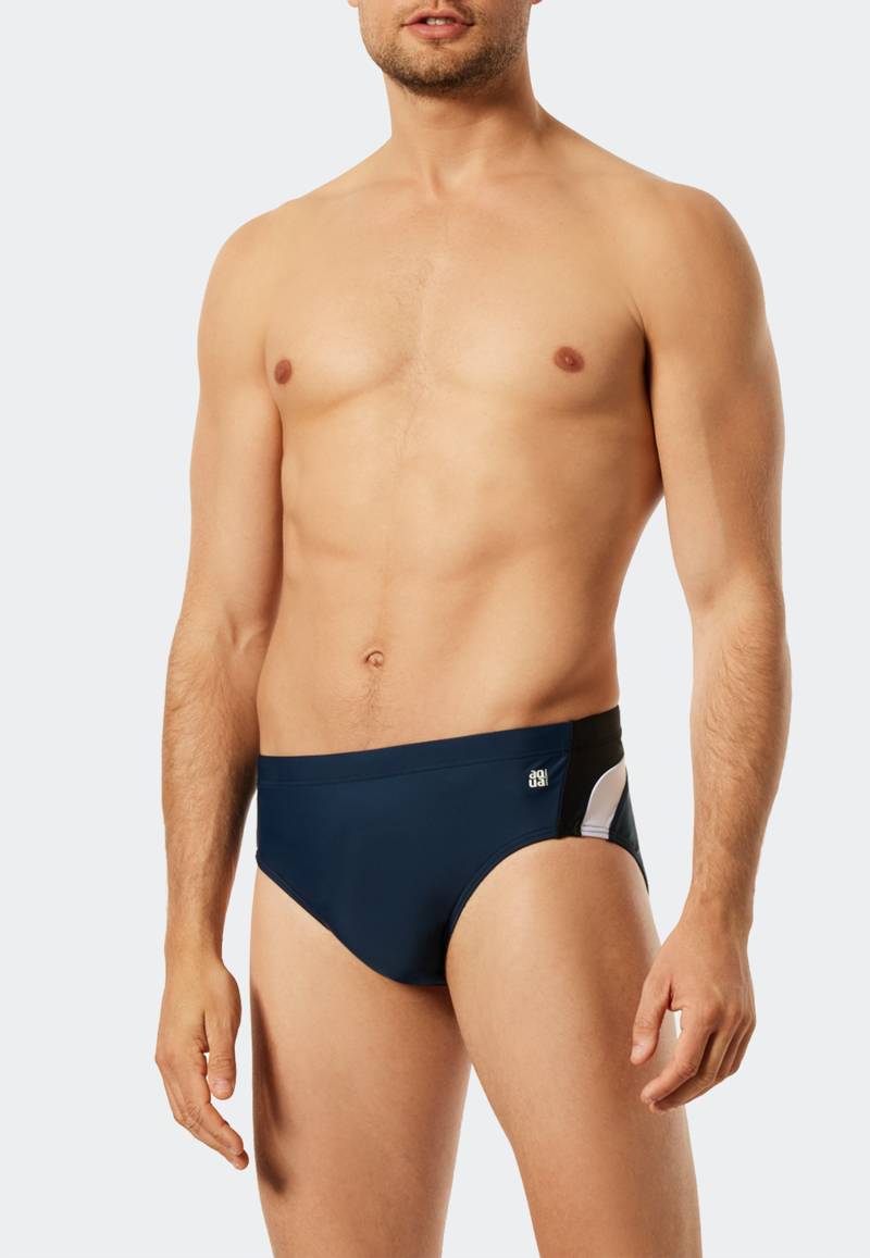 Badehose Wirkware recycelt seitliche Streifen admiral - Nautical Active 4 von Schiesser