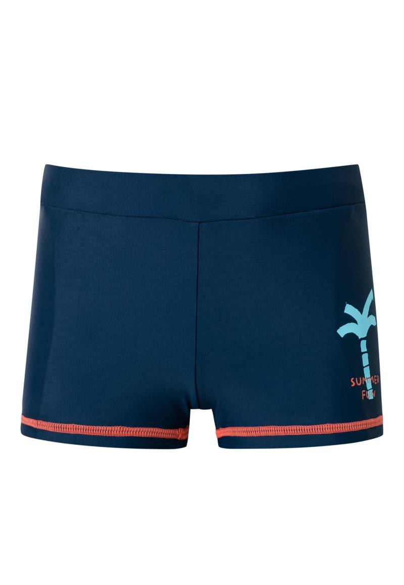 Badehose Wirkware recycelt LSF40+ Palme nachtblau - Aqua 104 von Schiesser