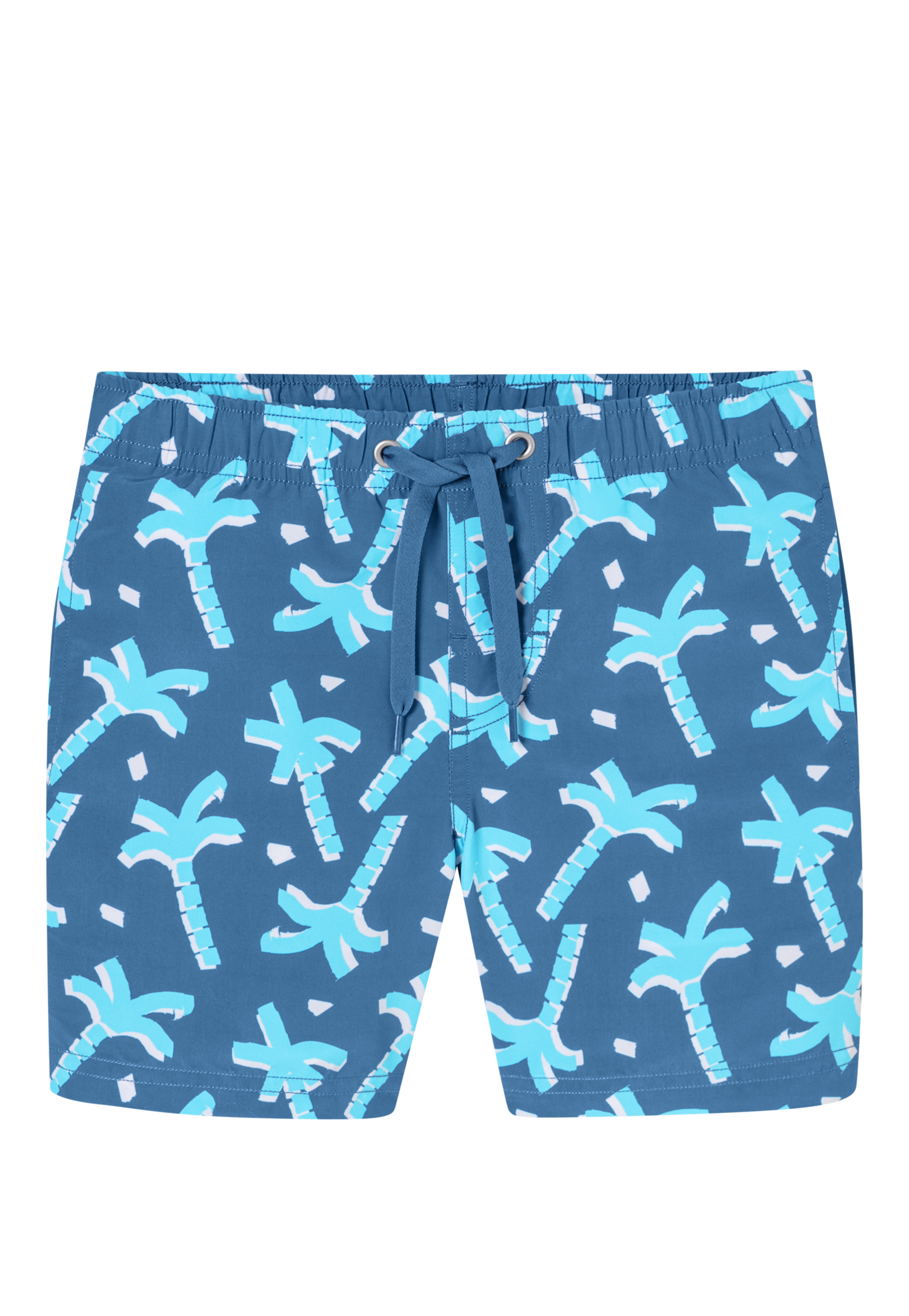 Badeshorts Webware recycelt LSF40+ Palmen air - Aqua 116 von Schiesser