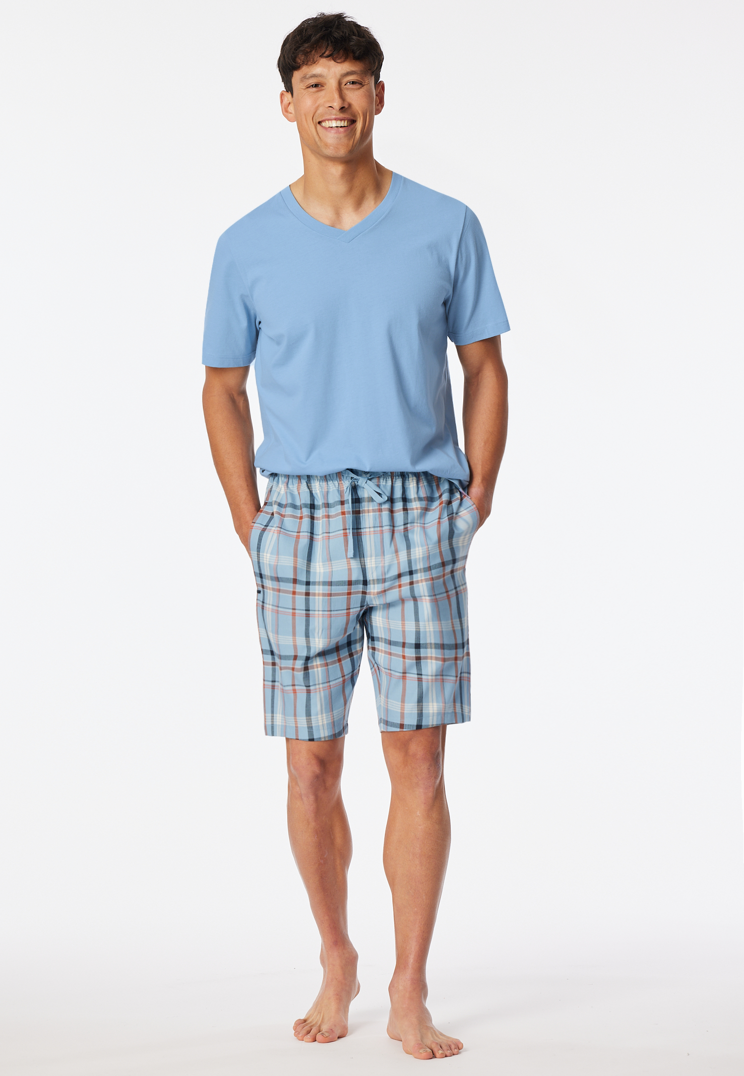 Bermuda kurz Webware pacific blue kariert - Mix+Relax 52 Bermuda kurz Webware pacific blue kariert - Mix+Relax 52 von Schiesser