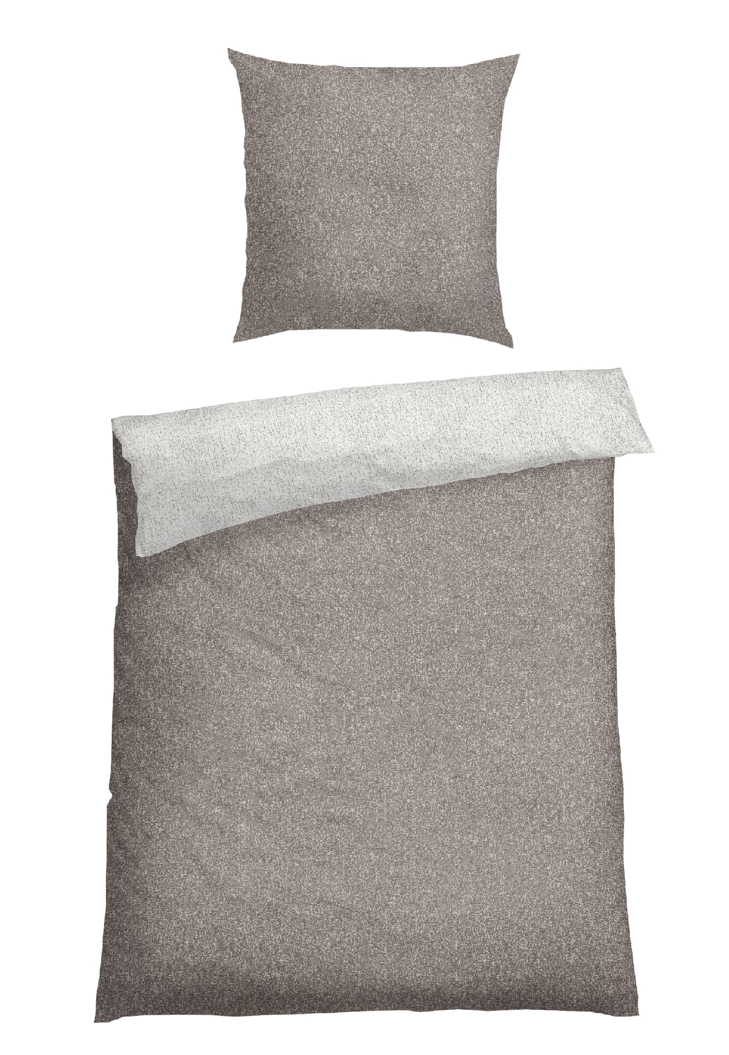 Bettwäscheset zweiteilig Renforcé grau - SCHIESSER Home 135*200 Bettwäscheset zweiteilig Renforcé grau - SCHIESSER Home 135*200 von Schiesser
