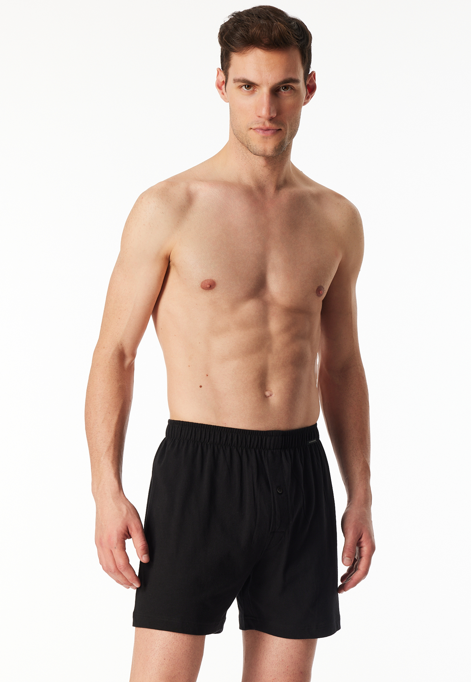 Boxershorts 2er-Pack Jersey schwarz - Boxershorts Multipacks 10 von Schiesser