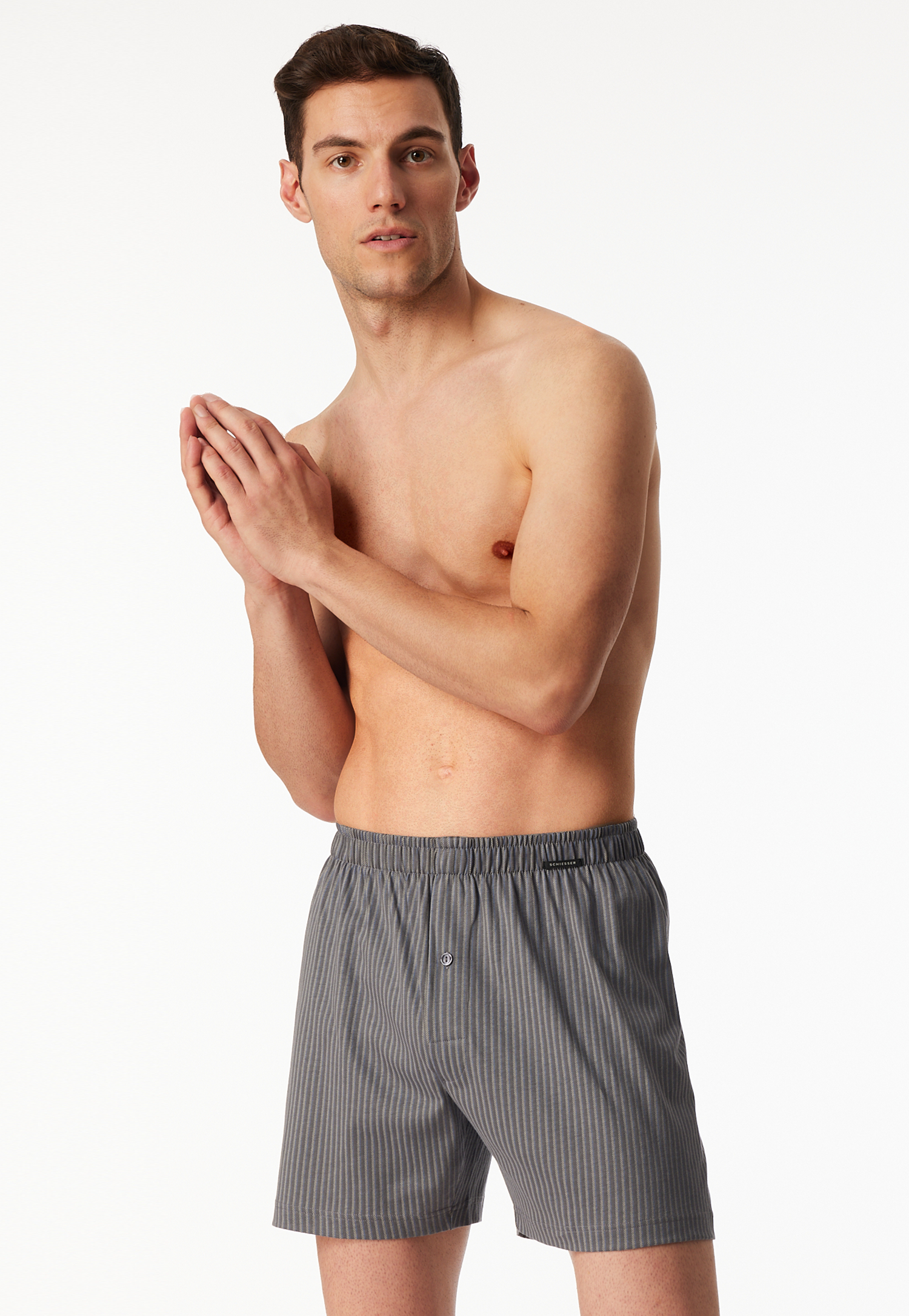 Boxershorts 2er-Pack Jersey uni gemustert - Boxershorts Multipack 10 Boxershorts 2er-Pack Jersey uni gemustert - Boxershorts Multipack 10 von Schiesser