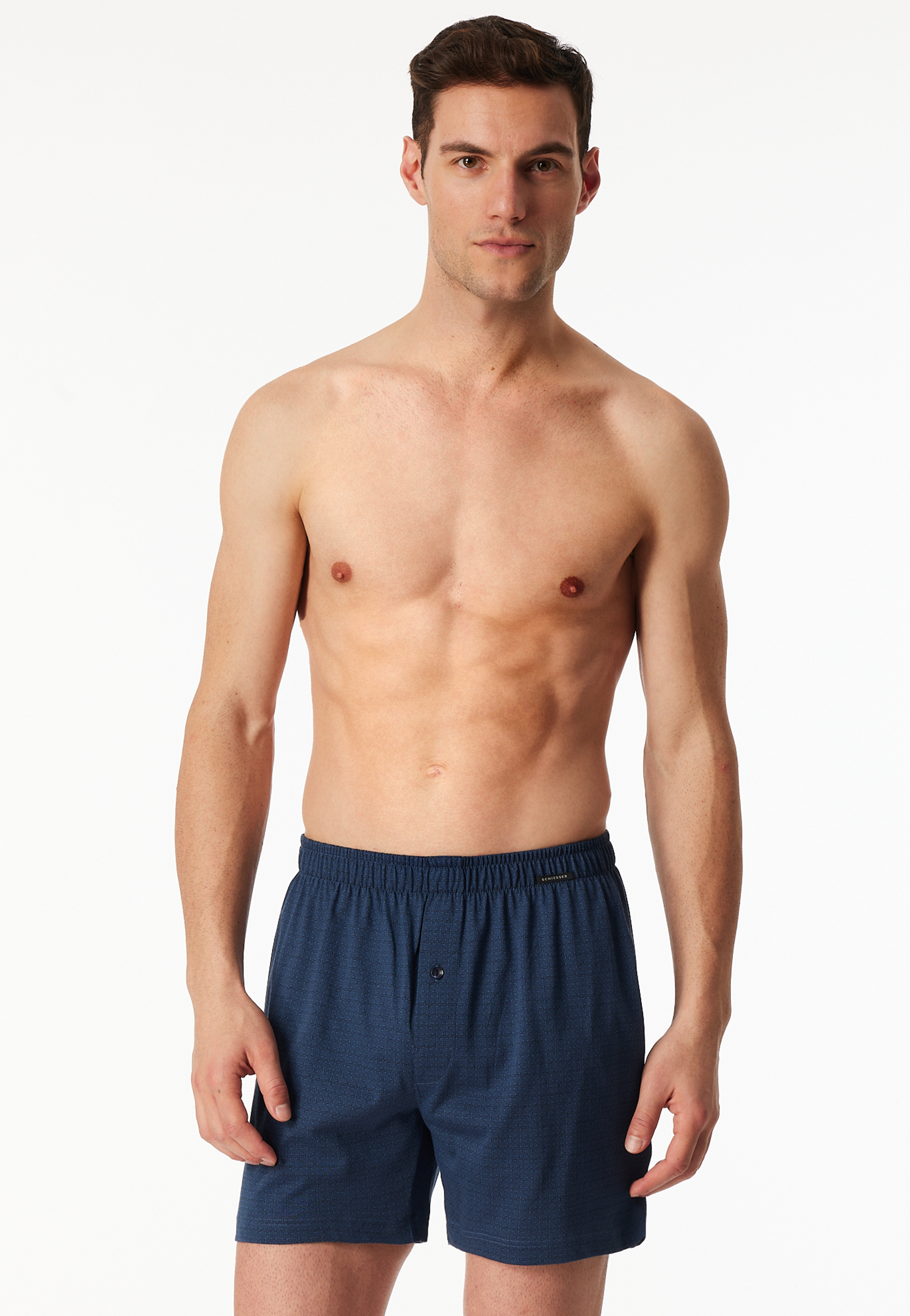 Boxershorts 2er-Pack Jersey uni gemustert - Boxershorts Multipack 12 Boxershorts 2er-Pack Jersey uni gemustert - Boxershorts Multipack 12 von Schiesser