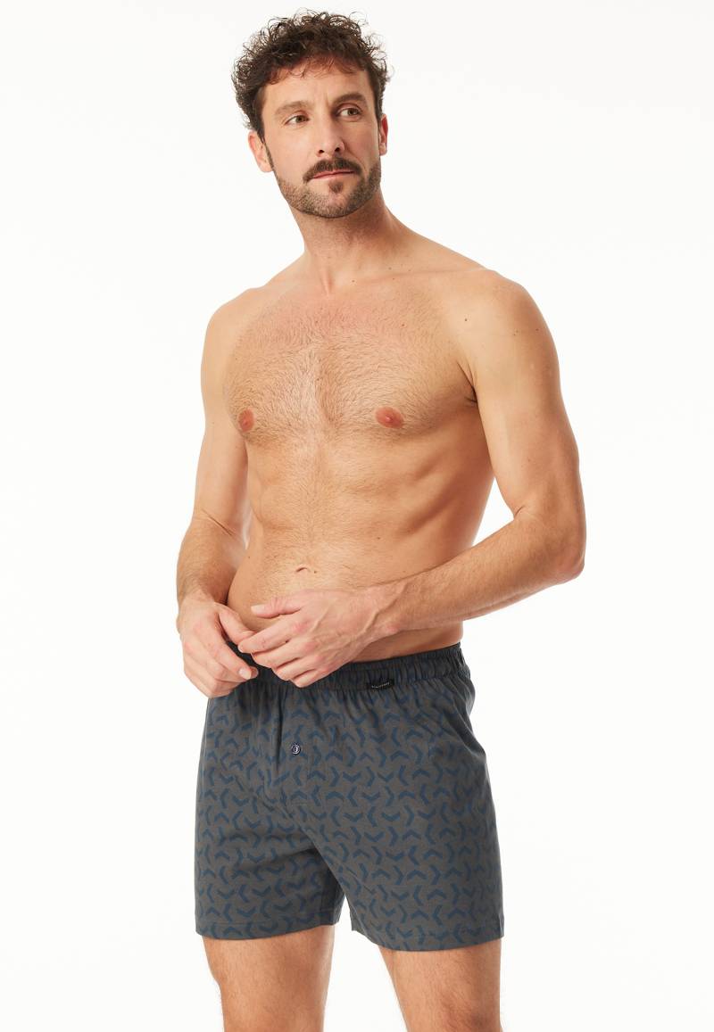 Boxershorts 2er-Pack Jersey uni gemustert - Boxershorts Multipacks 5 von Schiesser